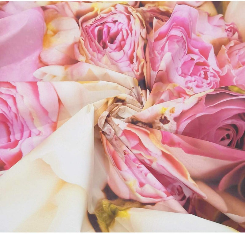 WOLADA Flower Wall Backdrop Pink Floral Photography Backdrop Romantic Roses Background Ideal for Wedding Bridal Shower Valentine's Day Portrait Photo Shoots Feminine Studio Props 10x10FT 9604 - Image 5